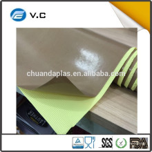 Китай низкой цене высокой температуры сопротивления коричневый тефлон клейкой ленты ткани с желтой подкладкой